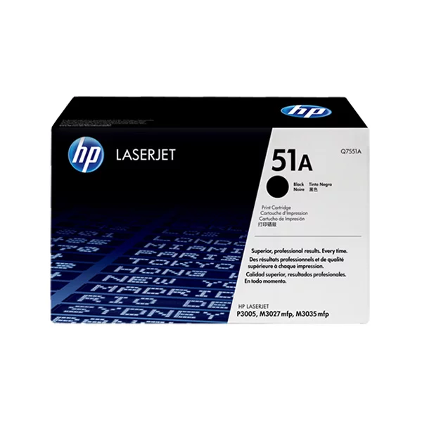 HP 51A Black Original LaserJet Toner Cartridge (Q7551A)