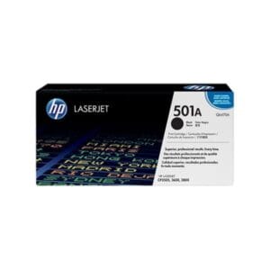HP 501A Black Original LaserJet Toner Cartridge (Q6470A)
