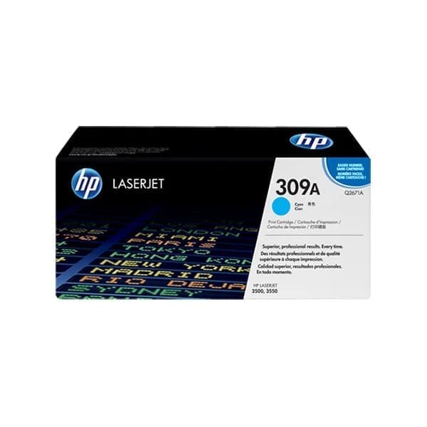 HP 309A Cyan Original LaserJet Toner Cartridge (Q2671A)