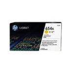 HP 654A Yellow Original LaserJet Toner Cartridge, CF332A