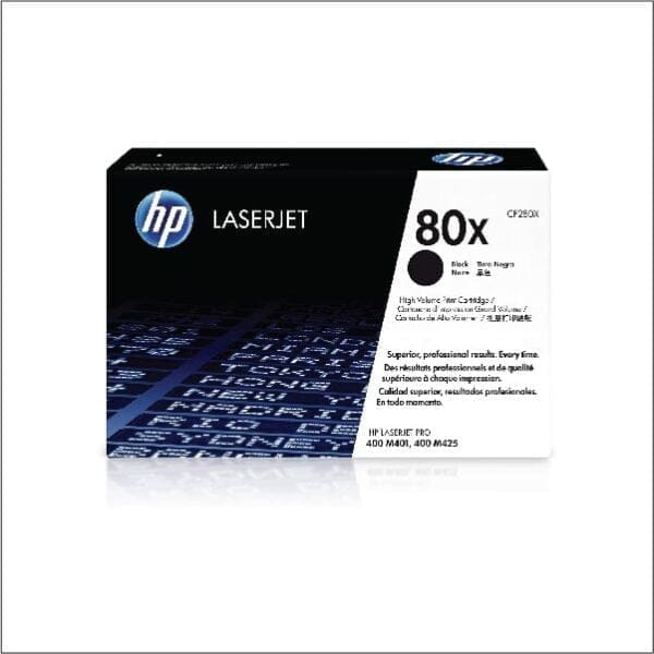 HP 80X High Yield Black Original LaserJet Toner Cartridge, CF280X