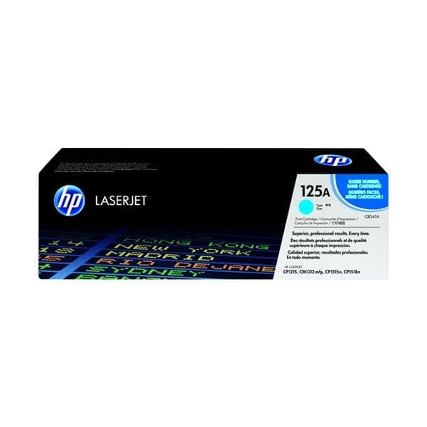 HP 125A Cyan Original LaserJet Toner Cartridge (CB541A)