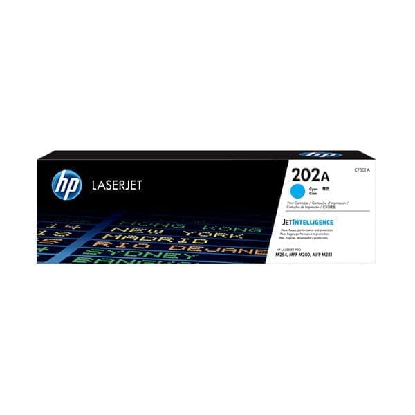 HP 202A Cyan (CF501A) Original LaserJet Toner Cartridge